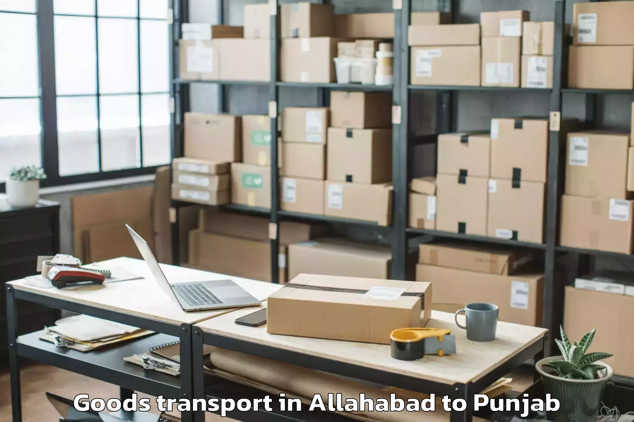 Trusted Allahabad to Cosmo Plaza Mall Goods Transport